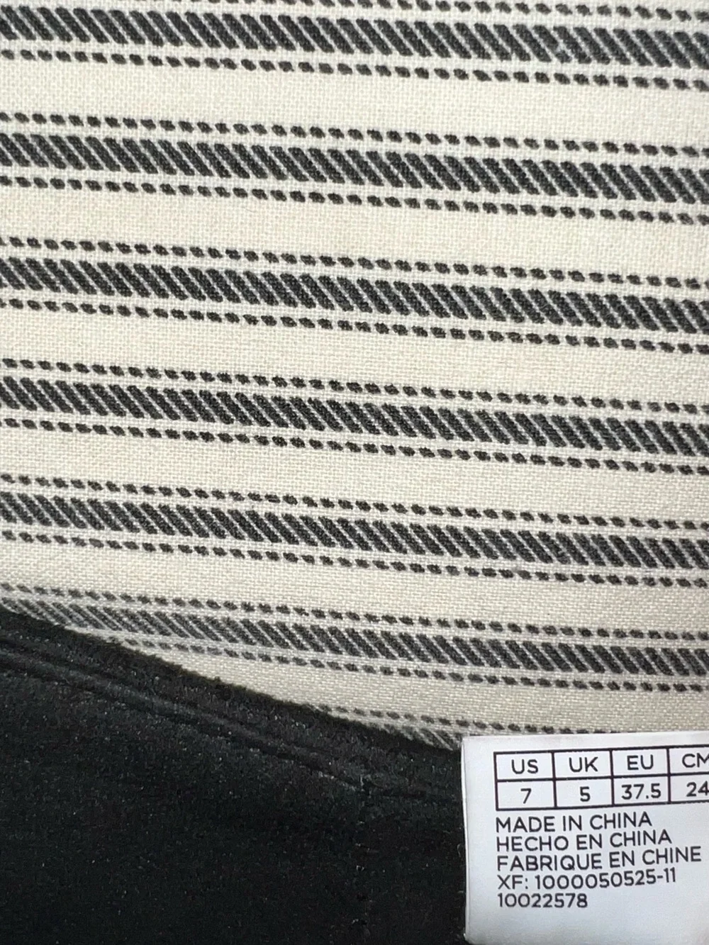 TOMS women’s Black Woven Slip-On Espadrille